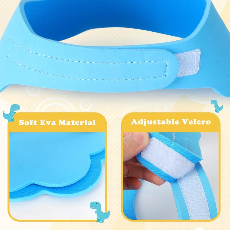 LADES Baby Shower Caps Shield - Adjustable Kids Bath Visor Hat Shampoo Washing Hair Protection Soft Cartoon for Toddler - Image 2